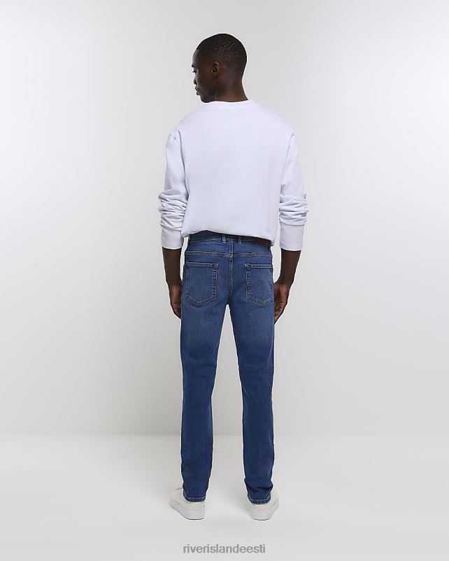 kehakate pestud tumesinine mehed River Island kitsad teksad 44TLL2470