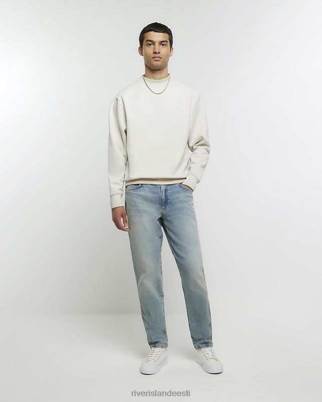 kehakate sinine mehed River Island kitsenevad istuvad pleekinud teksad 44TLL2854
