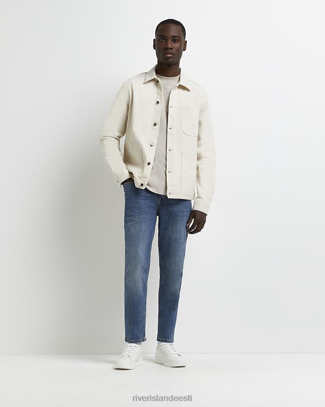 kehakate sinine mehed River Island kitsenevad teksapüksid 44TLL2931