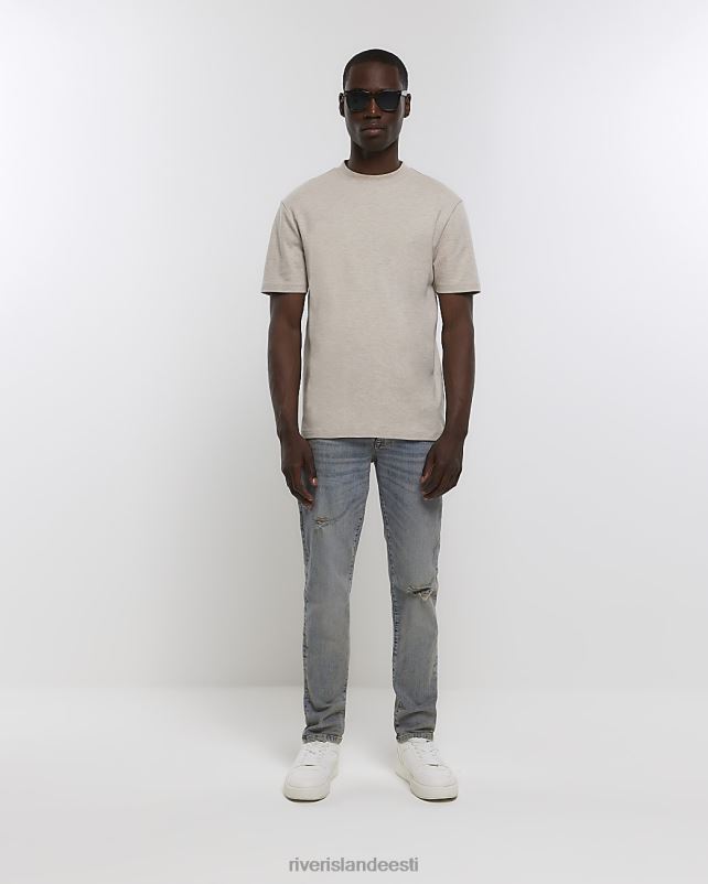 kehakate sinine mehed River Island lõhkised kitsad teksad 44TLL5716
