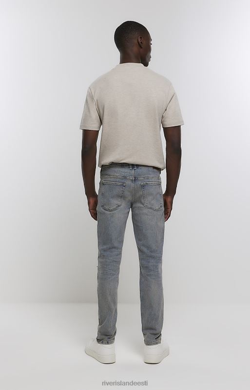 kehakate sinine mehed River Island lõhkised kitsad teksad 44TLL5716