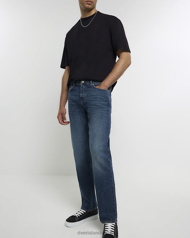 kehakate sinine mehed River Island sirgjoonelised teksad 44TLL5615