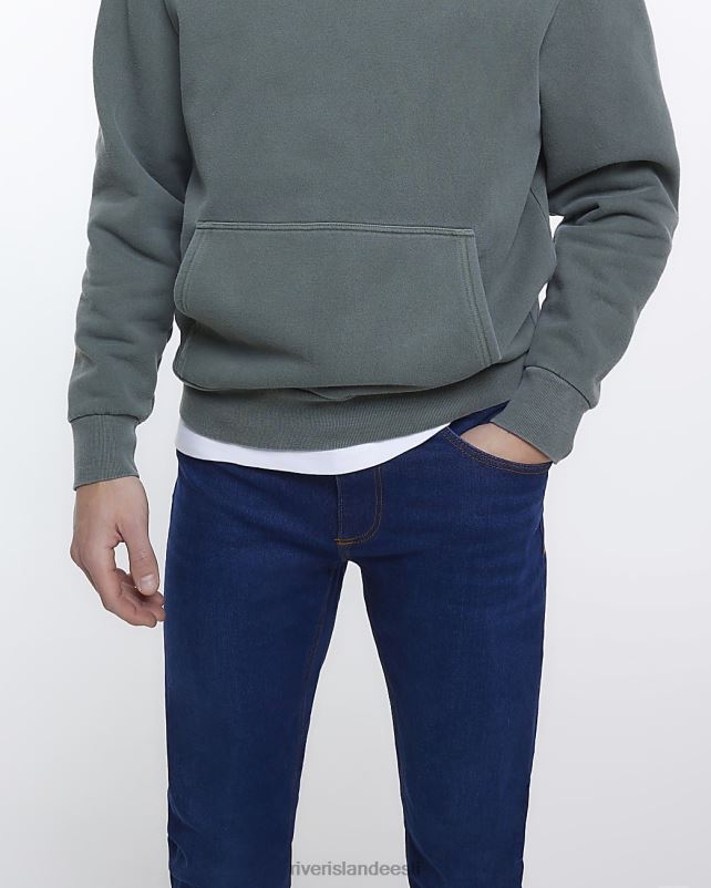 kehakate tumesinine mehed River Island kitsad teksad 44TLL2471