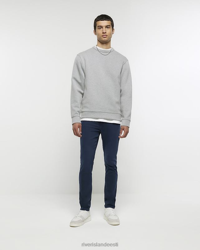 kehakate tumesinine mehed River Island kitsad teksad 44TLL2781