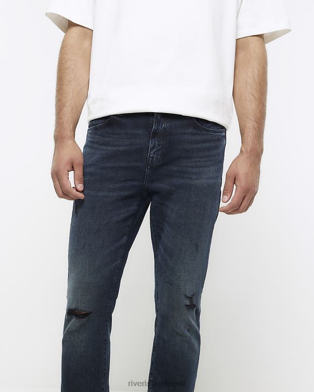 kehakate tumesinine mehed River Island kitsad teksad 44TLL5541