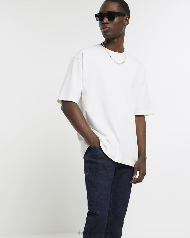 kehakate tumesinine mehed River Island kitsad teksad 44TLL5652