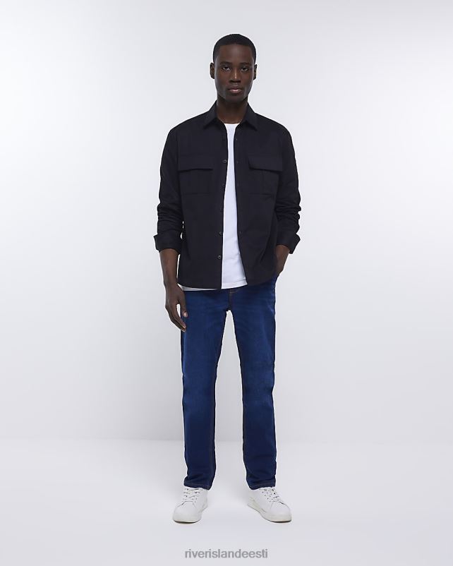 kehakate tumesinine mehed River Island slim fit teksad 44TLL2323