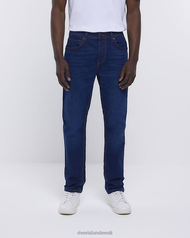 kehakate tumesinine mehed River Island slim fit teksad 44TLL2323