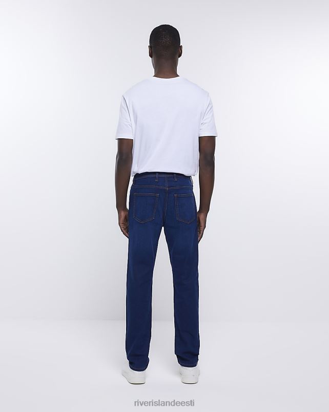 kehakate tumesinine mehed River Island slim fit teksad 44TLL2323