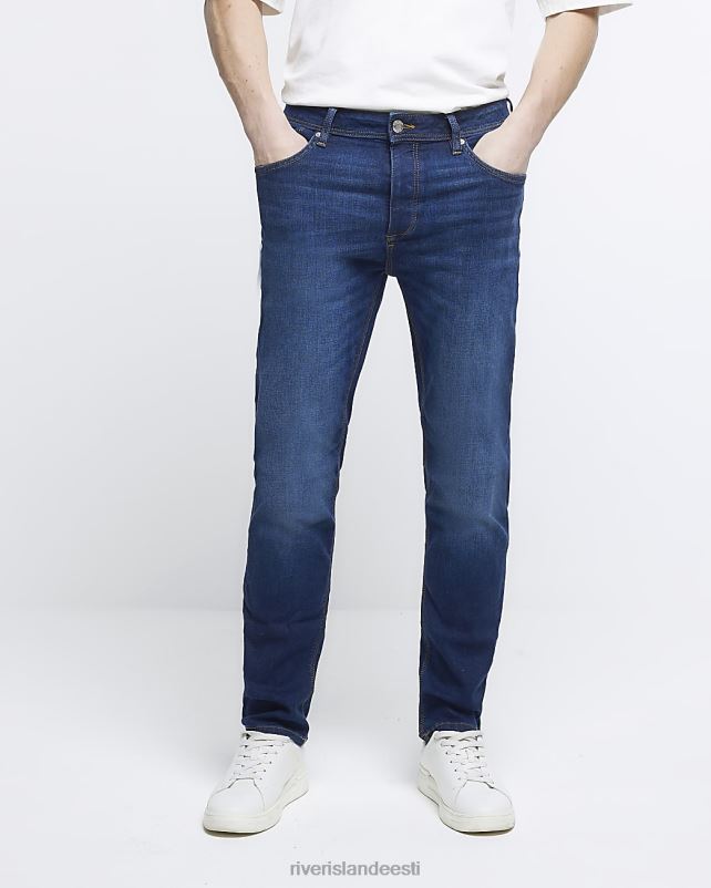 kehakate tumesinine mehed River Island slim fit teksad 44TLL2642