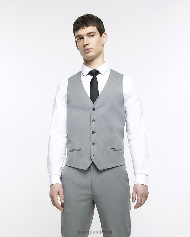 kehakate hall mehed River Island kõhn kalasabast vest 44TLL3080