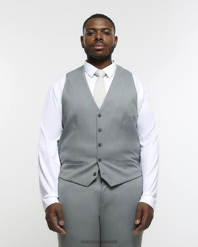 kehakate hall mehed River Island suur ja kõrge slim fit vest 44TLL3151