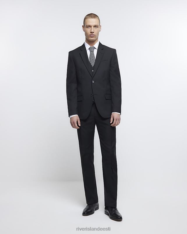 kehakate must mehed River Island kõhn liibuv toimse vest 44TLL5718