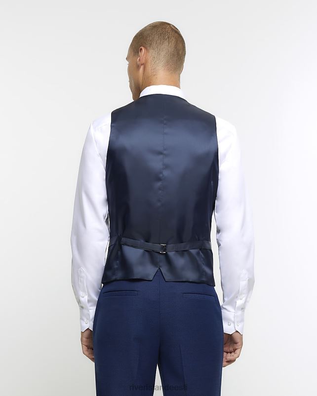 kehakate sinine mehed River Island slim fit vest 44TLL5814