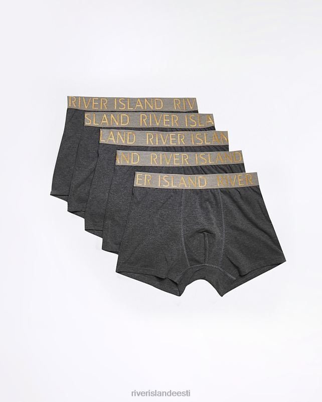 tarvikud hall mehed River Island suured ja kõrged multipack ri vöökohaga bokserid 44TLL5978