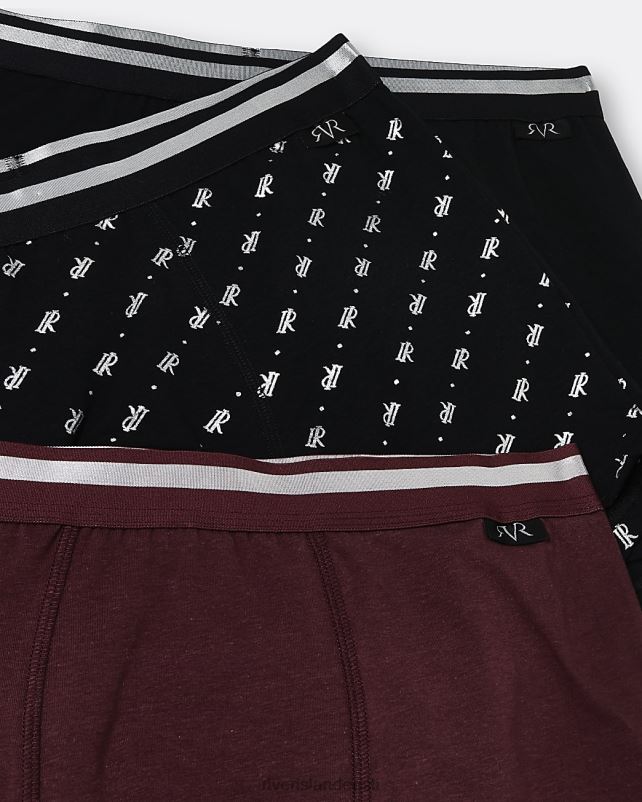 tarvikud lilla mehed River Island multipakk 5 ri monogrammiga boksereid 44TLL5921