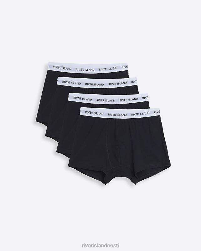 tarvikud must mehed River Island multipakk 4 ri bokserit 44TLL3090