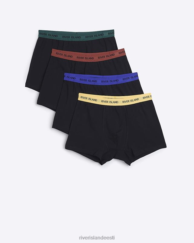 tarvikud must mehed River Island multipakk 4 ri bokserit 44TLL3091
