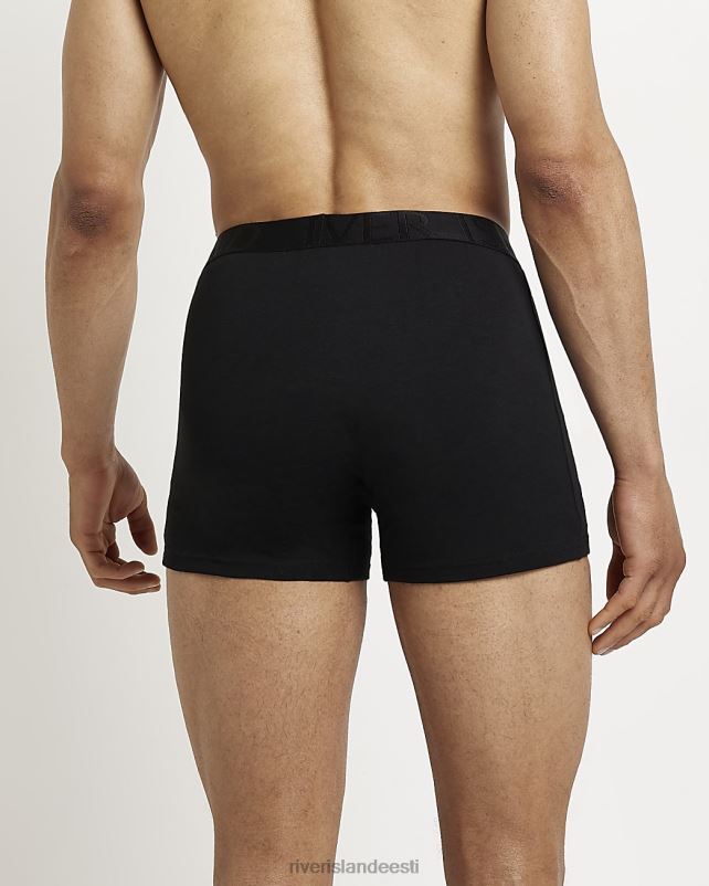 tarvikud must mehed River Island multipakk 5 ri vöökohaga bokserit 44TLL3123