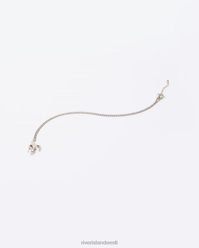 tarvikud hõbedane mehed River Island värvi banaani ripats kaelakee 44TLL5846