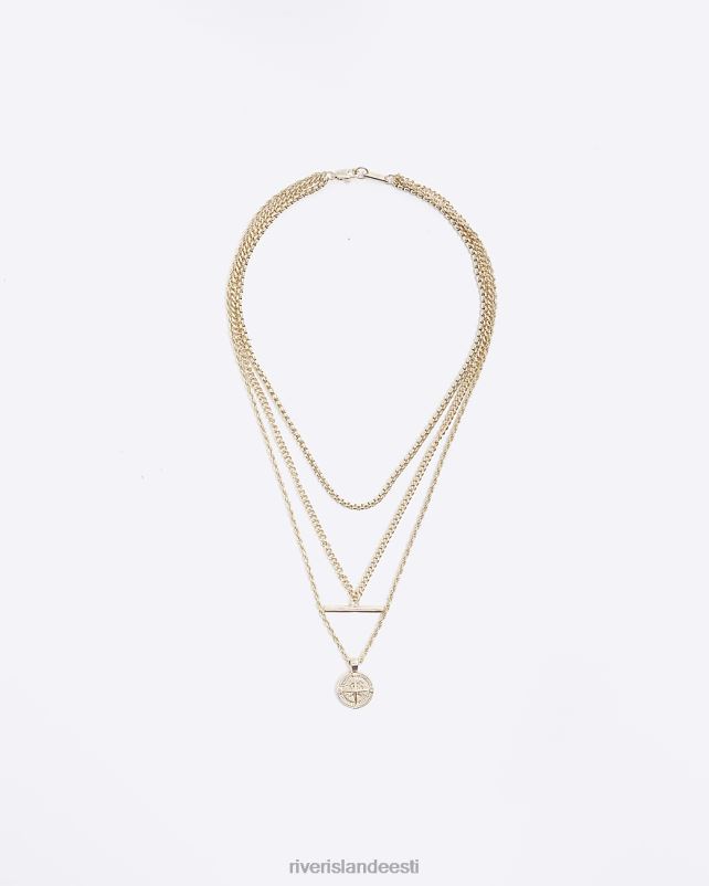 tarvikud kullast mehed River Island värviline kompassi kaelakee 44TLL5863