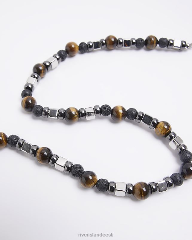 tarvikud pruun mehed River Island helmestega kaelakee 44TLL5883