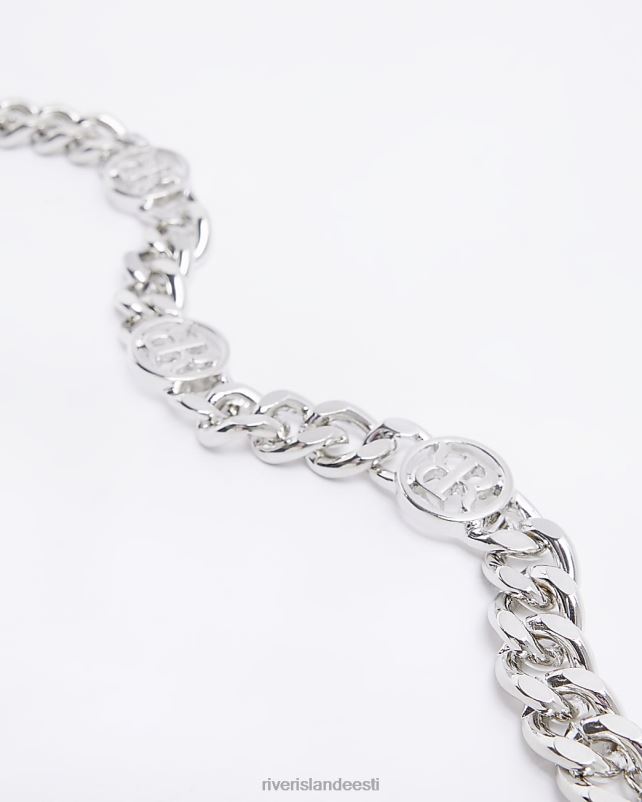 tarvikud hõbedane mehed River Island värvi keti lingi käevõru 44TLL5747