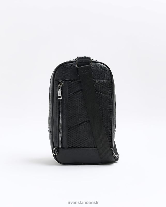 tarvikud must mehed River Island kiviklibuga risti kehakott 44TLL5407