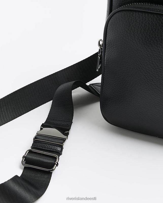 tarvikud must mehed River Island kiviklibuga risti kehakott 44TLL5407