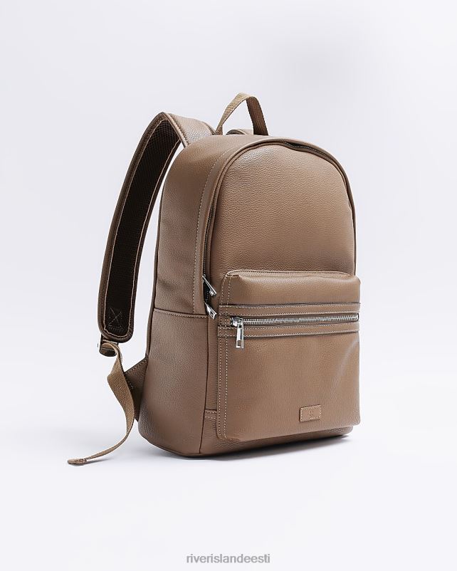 tarvikud pruun mehed River Island kunstnahast seljakott 44TLL5901