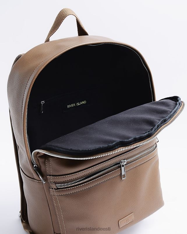 tarvikud pruun mehed River Island kunstnahast seljakott 44TLL5901