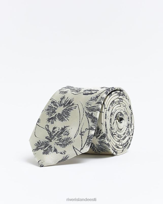 tarvikud ekru mehed River Island žakaarvärvi lilleline lips 44TLL5755