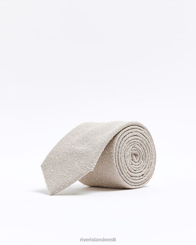 tarvikud ekru mehed River Island boucle tekstuuriga lips 44TLL5573