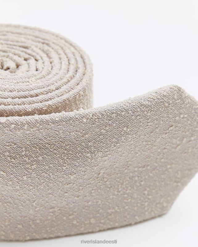 tarvikud ekru mehed River Island boucle tekstuuriga lips 44TLL5573