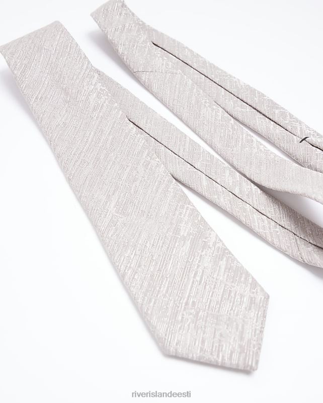 tarvikud ekru mehed River Island tekstureeritud lips 44TLL5836