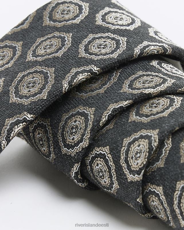 tarvikud hall mehed River Island tekstureeritud geomeetriline lips 44TLL5588