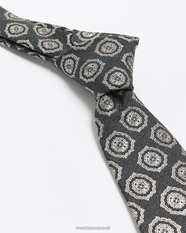 tarvikud hall mehed River Island tekstureeritud geomeetriline lips 44TLL5588