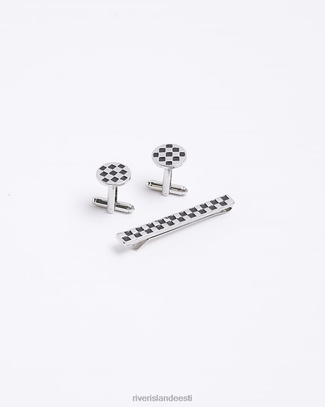 tarvikud must mehed River Island malelaua lipsuklambrite komplekt 44TLL2967