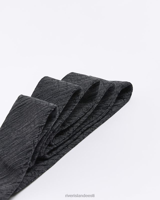 tarvikud must mehed River Island satiin tekstuuriga lips 44TLL5574