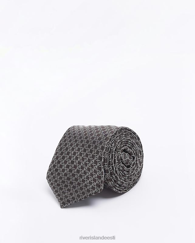 tarvikud pruun mehed River Island monogrammlips ja klambrikomplekt 44TLL5918