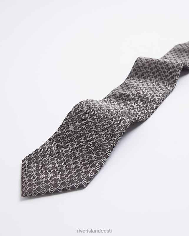 tarvikud pruun mehed River Island monogrammlips ja klambrikomplekt 44TLL5918