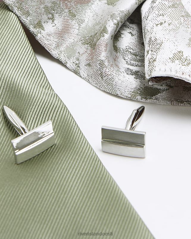 tarvikud roheline mehed River Island lilleline lipsu kinkekomplekt 44TLL5761