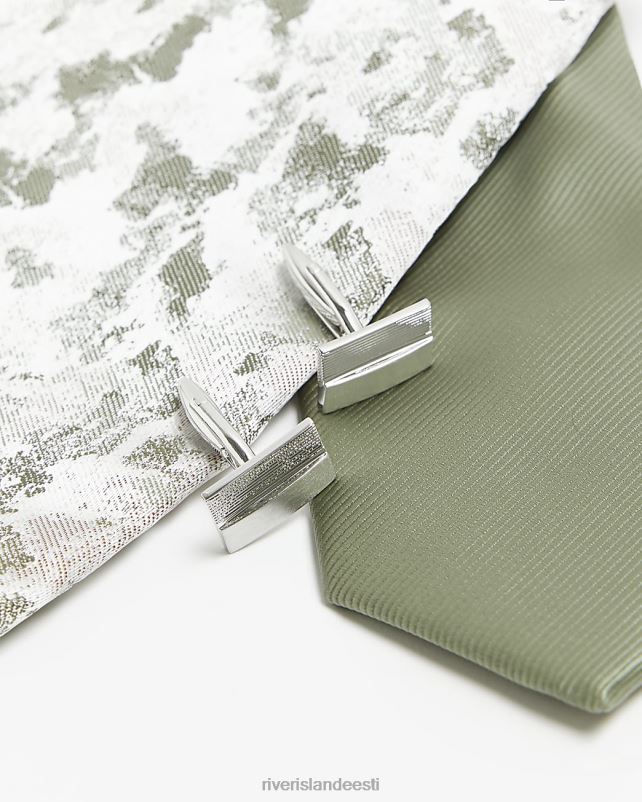 tarvikud roheline mehed River Island lilleline lipsu kinkekomplekt 44TLL5761