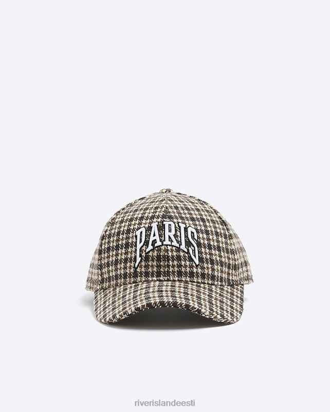 tarvikud pruun mehed River Island check paris cap 44TLL5603