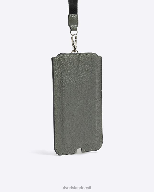 tarvikud khaki mehed River Island nahast kaardihoidja 44TLL2666