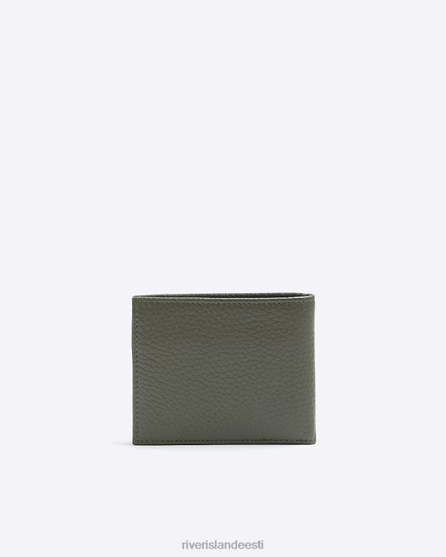 tarvikud khaki mehed River Island nahast kiviklibuga rahakott 44TLL2650