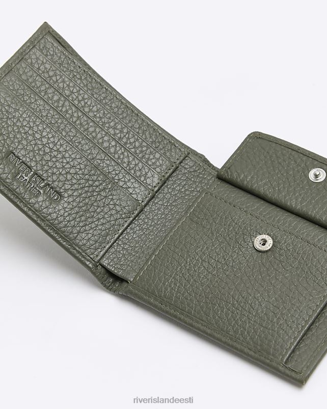 tarvikud khaki mehed River Island nahast kiviklibuga rahakott 44TLL2650