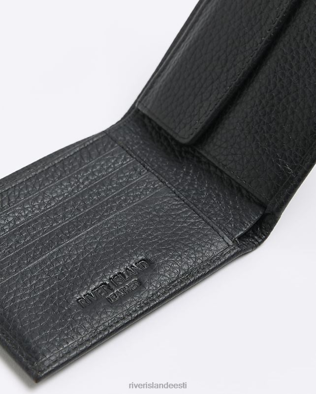 tarvikud must mehed River Island nahast kiviklibuga rahakott 44TLL2649