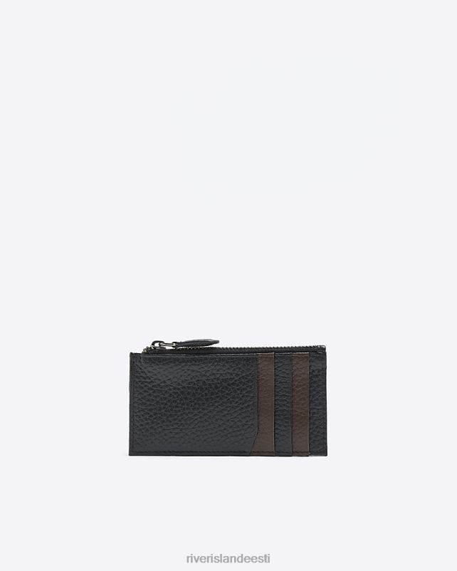 tarvikud must mehed River Island nahast lukuga taskukaardihoidja 44TLL5515