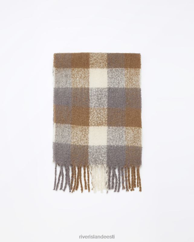 tarvikud beež mehed River Island kontrollige liiga suurt salli 44TLL2763